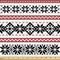 Ambesonne Nordic Fabric by The Yard, Scandinavian Style Norwegian Ornamental Winter Motif Silhouettes Traditional, Decorative Fabric for Upholstery and Home Accents, 5 Yards, White and Black